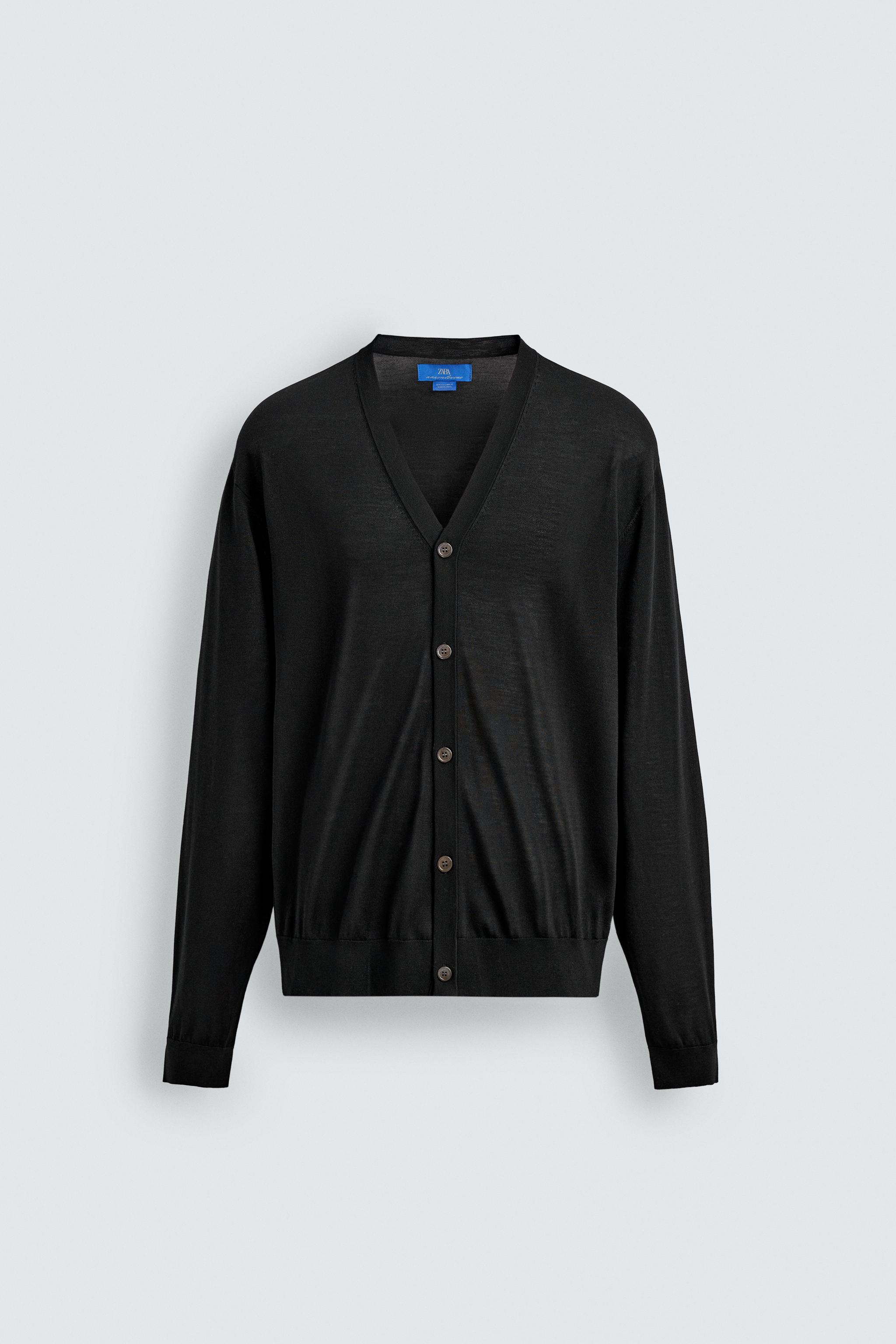 CARDIGAN 100% SOIE AARON LEVINE X ZARA